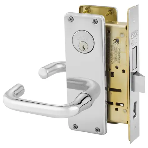 Mortise Lock Bright Chrome