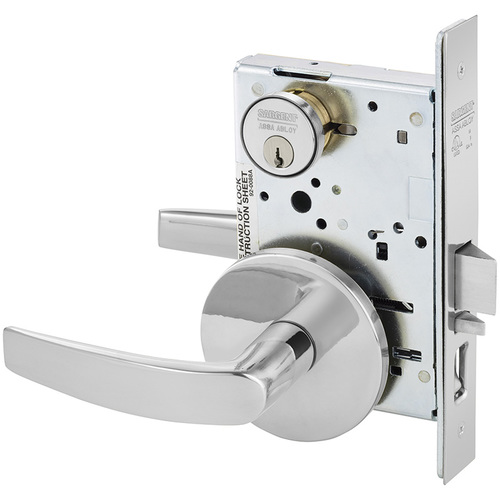 Mortise Lock Bright Chrome