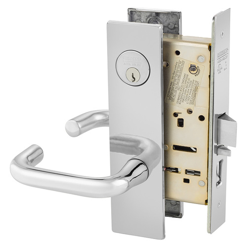 Mortise Lock Bright Chrome