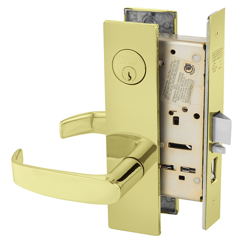 Mortise Lock Bright Brass