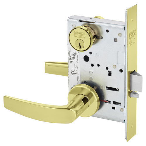 Mortise Lock Bright Brass