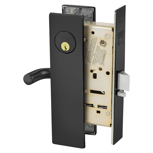 Mortise Lock Dark Oxidized Statuary Bronze Clear Coated