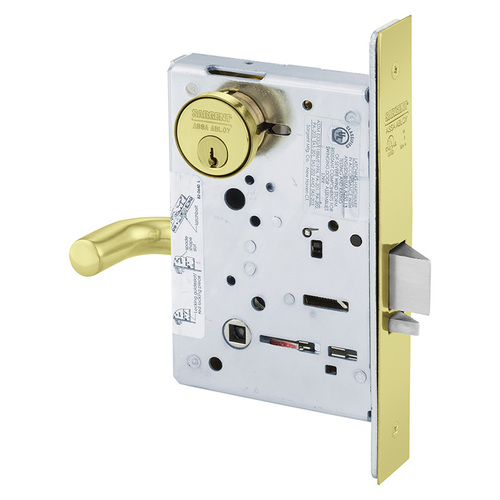 Mortise Lock Bright Brass