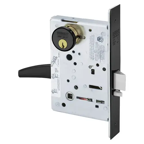 Mortise Lock Dark Oxidized Statuary Bronze Clear Coated