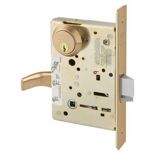 Mortise Lock Satin Bronze Clear Coated