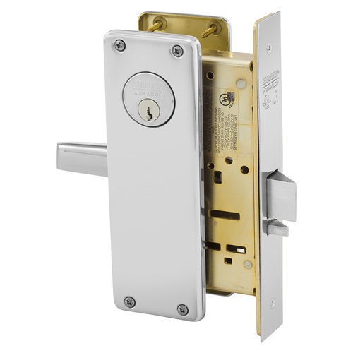 Mortise Lock Bright Chrome