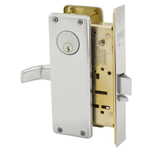 Mortise Lock Bright Stainless Steel