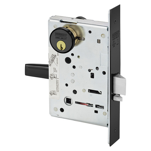 Mortise Lock Dark Oxidized Statuary Bronze Clear Coated