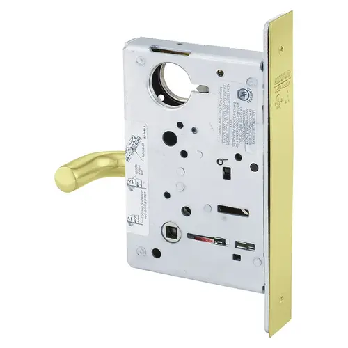 Mortise Lock Bright Brass