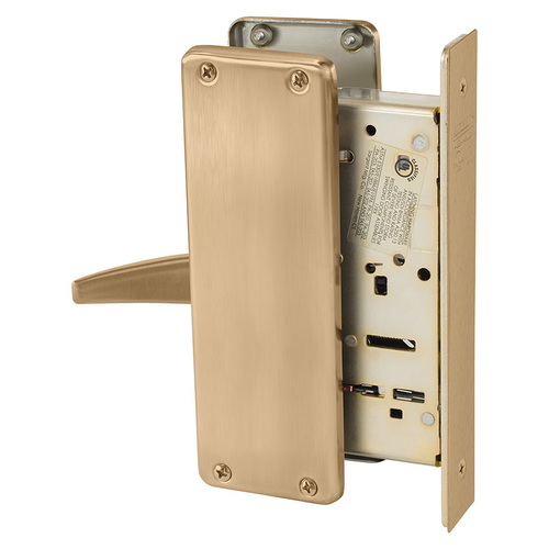 Mortise Lock Satin Bronze Clear Coated