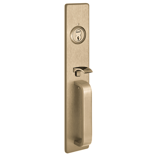 Olympian Series Only Trim, Key Controls Thumb Piece, A Design Pull, Satin Brass