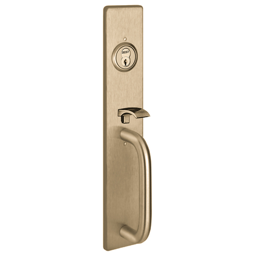 Olympian Series Only Trim, Key Controls Thumb Piece, C Design Pull, Satin Brass