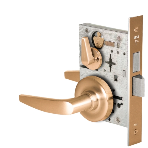 Mortise Lock Satin Bronze Clear Coated