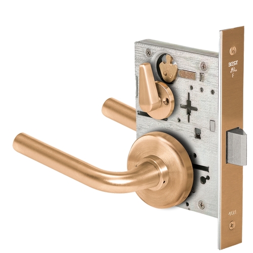 Mortise Lock Satin Bronze Clear Coated