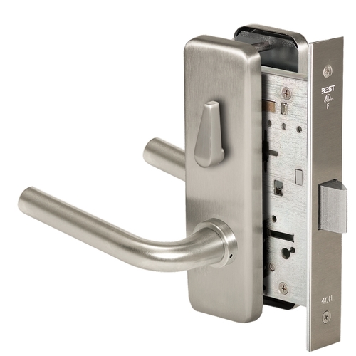 Mortise Lock Satin Nickel Plated Clear Coated