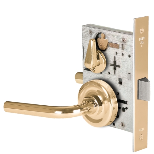 Mortise Lock Bright Brass