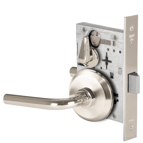 Mortise Lock Bright Nickel Plated Clear Coated