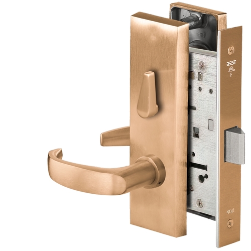 Mortise Lock Satin Bronze Clear Coated