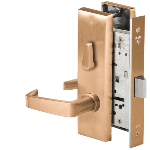 Mortise Lock Satin Bronze Clear Coated