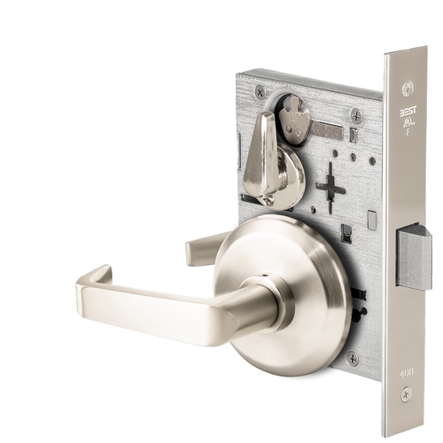 Mortise Lock Bright Nickel Plated Clear Coated