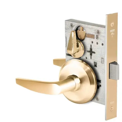 Mortise Lock Bright Brass