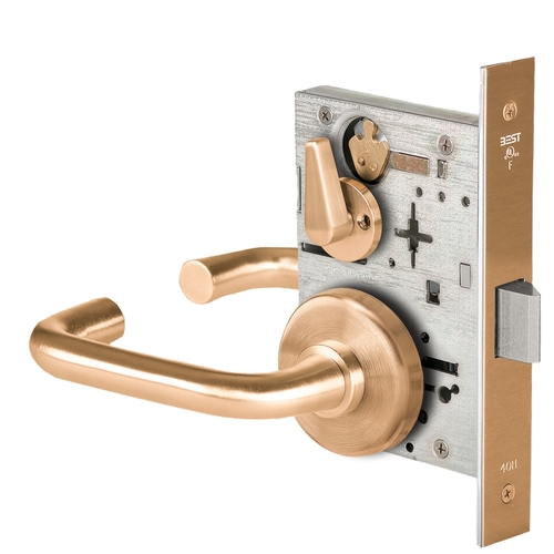 Mortise Lock Satin Bronze Clear Coated