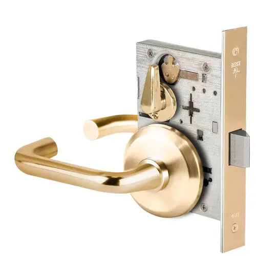 Mortise Lock Bright Brass