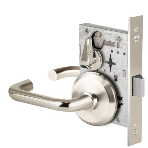 Mortise Lock Bright Nickel Plated Clear Coated