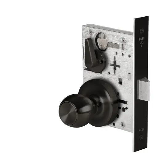 Mortise Lock Flat Black Coated