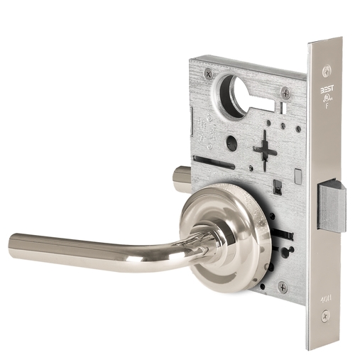 Mortise Lock Bright Nickel Plated Clear Coated