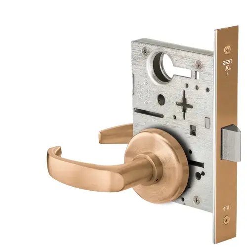 Mortise Lock Satin Bronze Clear Coated