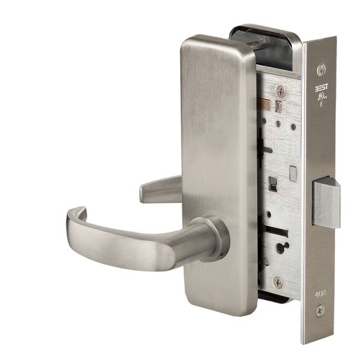 Mortise Lock Satin Nickel Plated Clear Coated