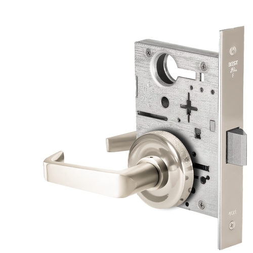 Mortise Lock Bright Nickel Plated Clear Coated