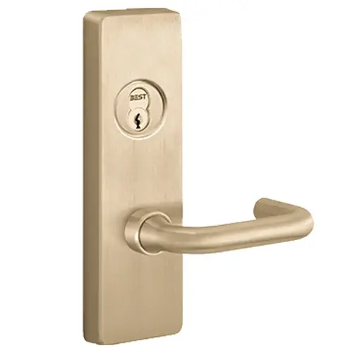 Apex and Olympian Series Wide Stile Trim, Key Controls Lever, C Lever Design, Right Hand Reverse, Retrofit Trim, Satin Brass