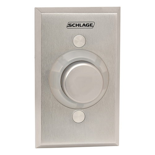 1-1/4" Metal Button, Single Gang, Aluminum Button, Delayed Action (0-60 Seconds), Narrow Stile