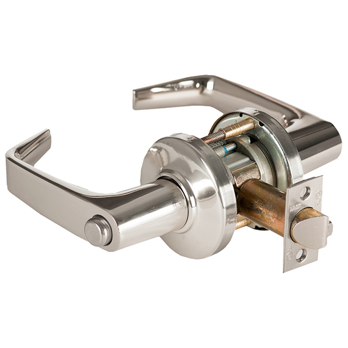 Cylindrical Lock Bright Nickel Plated Clear Coated