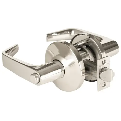 Cylindrical Lock Bright Nickel Plated Clear Coated