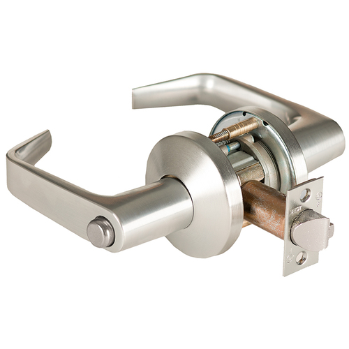 Cylindrical Lock Satin Nickel Plated Clear Coated