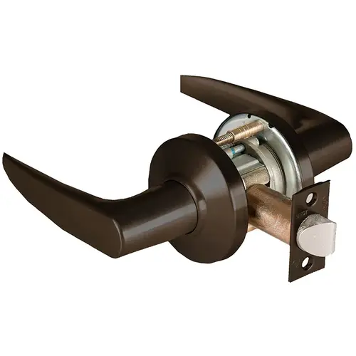 Grade 1 Passage Cylindrical Lock, Lost Motion, 16 Lever, C Rose, Non-Keyed, Oil-Rubbed Bronze Finish, 4-7/8" ANSI Strike, Non-handed Oil-Rubbed Bronze