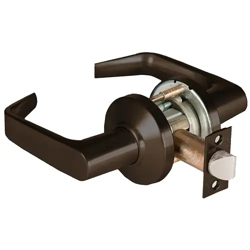 9K Series 2-3/4" Backset Passage 15 Lever and C Rose with ANSI Strike Oil Rubbed Bronze Finish