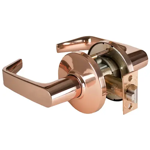 Cylindrical Lock Bright Bronze Clear Coated