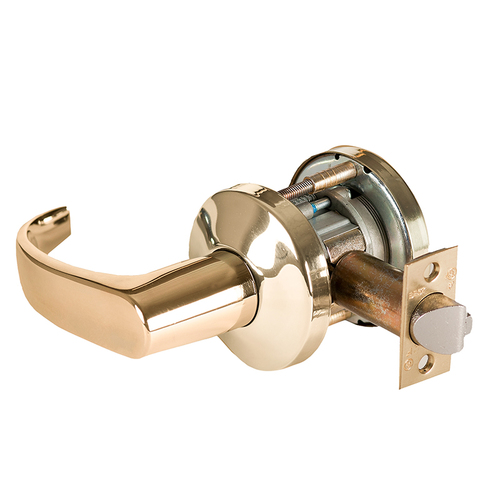 Cylindrical Lock Bright Brass