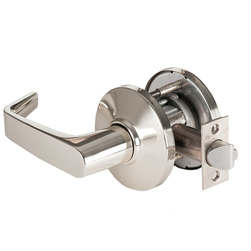 Cylindrical Lock Bright Nickel Plated Clear Coated