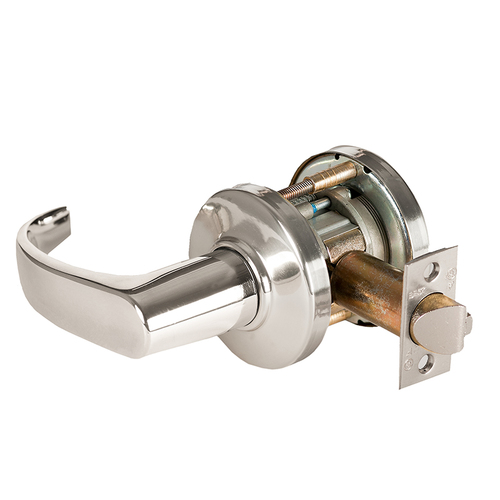 Cylindrical Lock Bright Nickel Plated Clear Coated