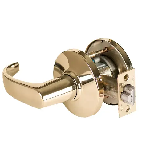 Cylindrical Lock Bright Brass