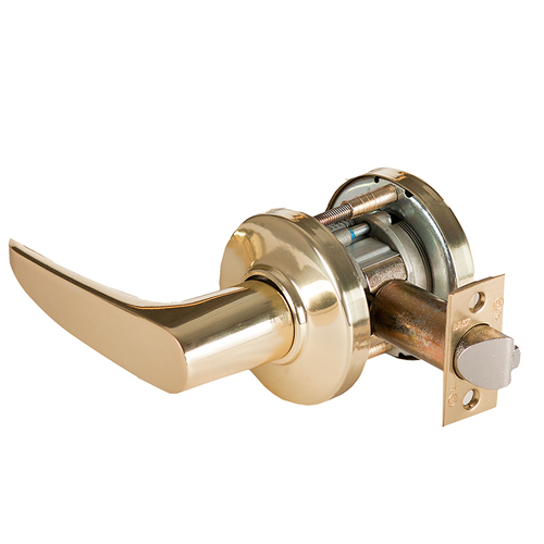 Cylindrical Lock Bright Brass