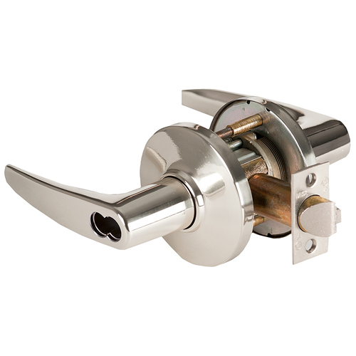 Cylindrical Lock Bright Nickel Plated Clear Coated