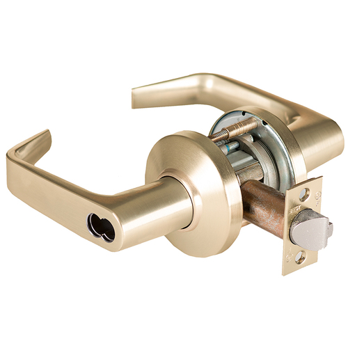 Cylindrical Lock Satin Brass