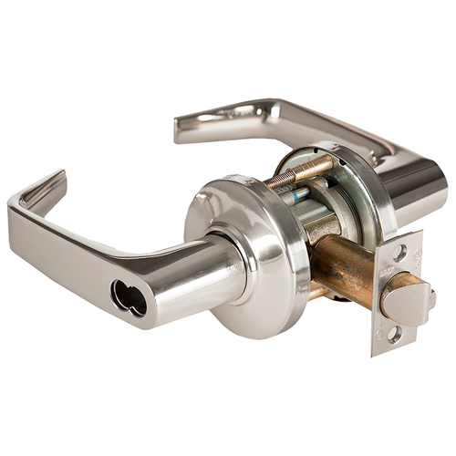 Cylindrical Lock Bright Nickel Plated Clear Coated