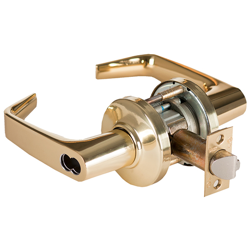 Cylindrical Lock Bright Brass